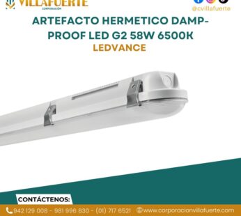 ARTEFACTO HERMETICO LEDVANCE DAMP-PROOF LED G2 58W 6500K