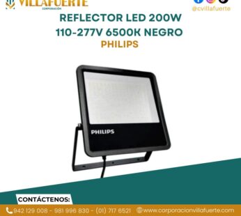 REFLECTOR LED 200W 110-277V 6500K NEGRO PHILIPS