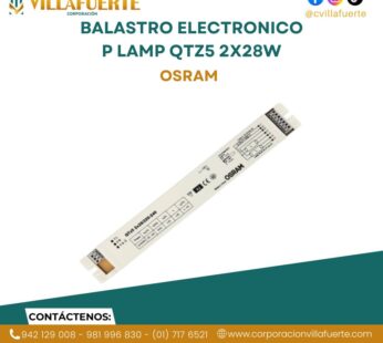 BALASTRO ELECTRONICO P LAMP FLUOR QTZ5 2X28W OSRAM