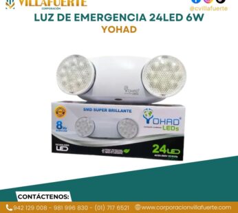 LUZ DE EMERGENCIA 24LED 6W IP20 540LM 85-265V YOHAD