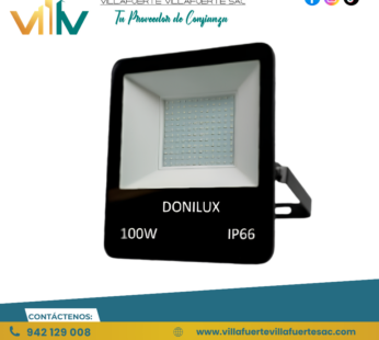 REFLECTOR LED 100W 6500K NEGRO DONILUX