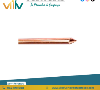 VARILLA DE COBRE PURO DE 3-4 PULGADAS X 2.40 MTS TECNOFIL