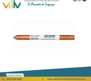 VARILLA DE COBRE PURO DE 5-8 PULGADAS X 2.40 MTS TECNOFIL